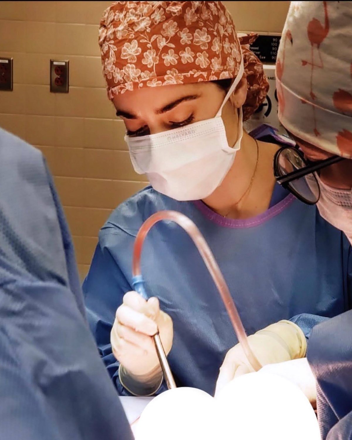 Dr. Julia Carlin practicing medicine