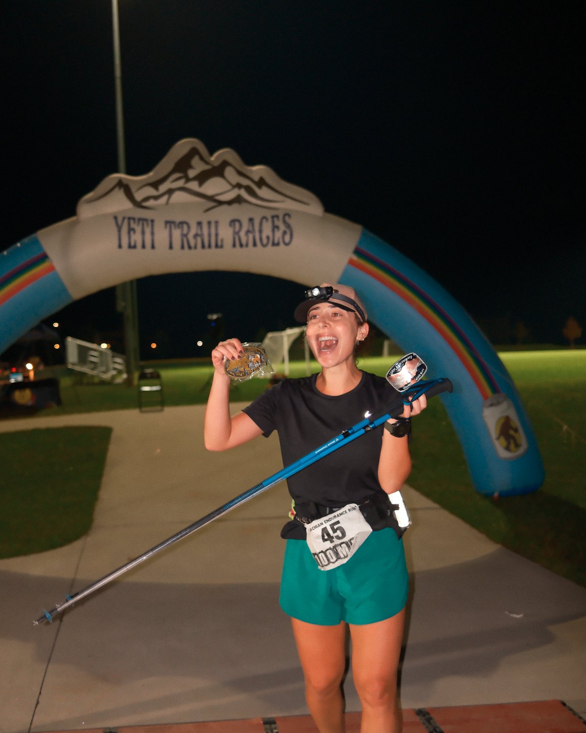 Dr. Julia Carlin trail running